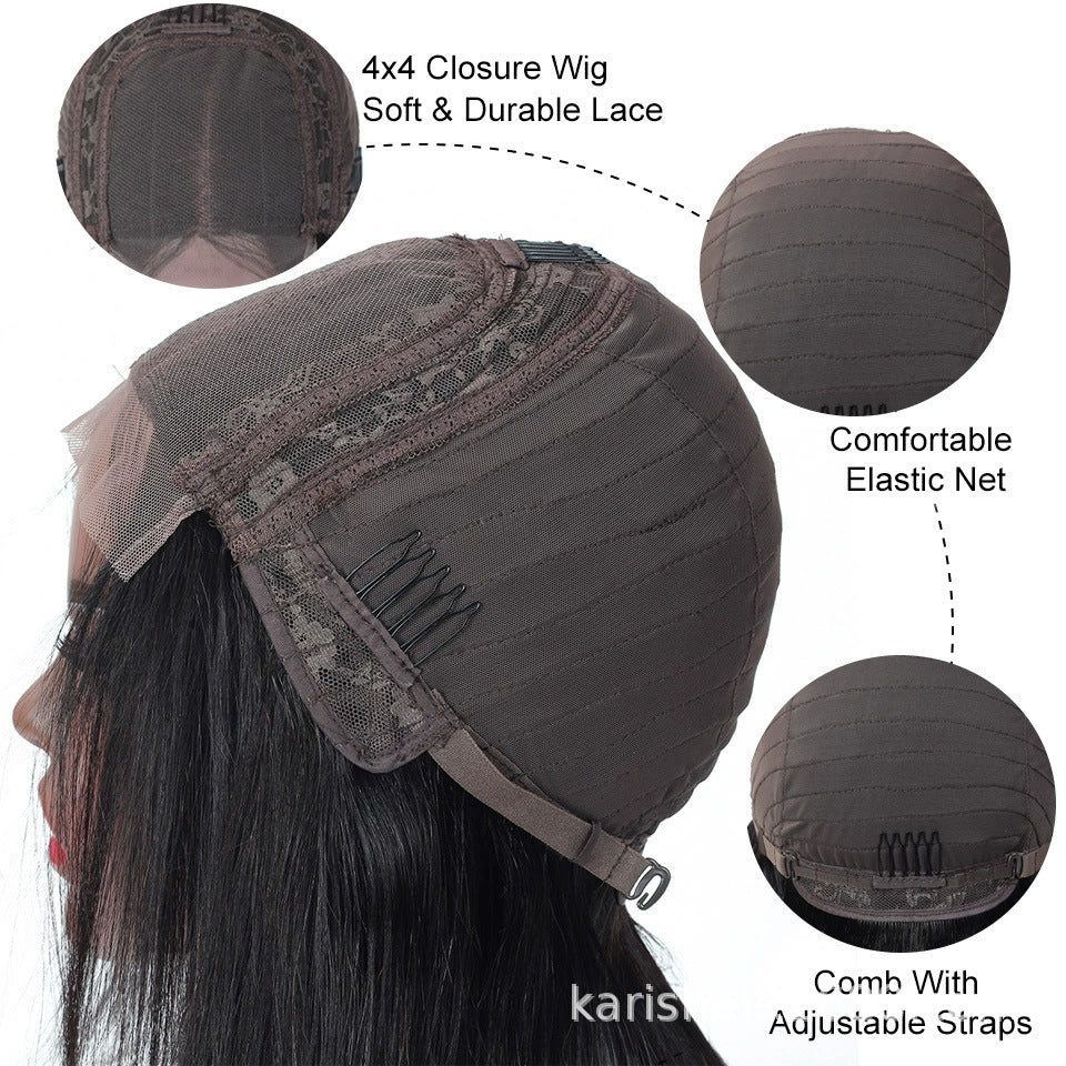 4x4 Deep Wave Lace Head Cover Lace Wig Real Wig Head Cover Hot Goods