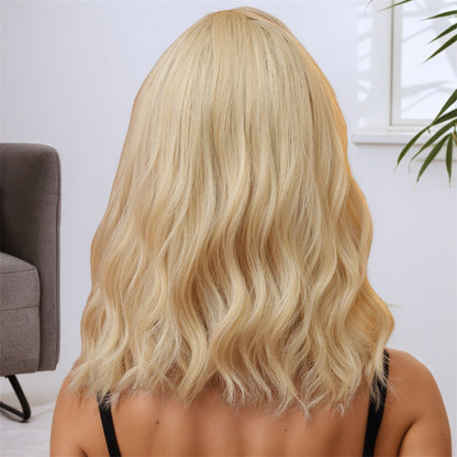 Hot Seller Wig air Broken Cap Bangs Female Group High Temperature Hair Wig