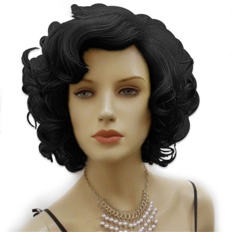 marilynmonroewig UK Amazon gold retro black brown Marilyn Monroe wig female