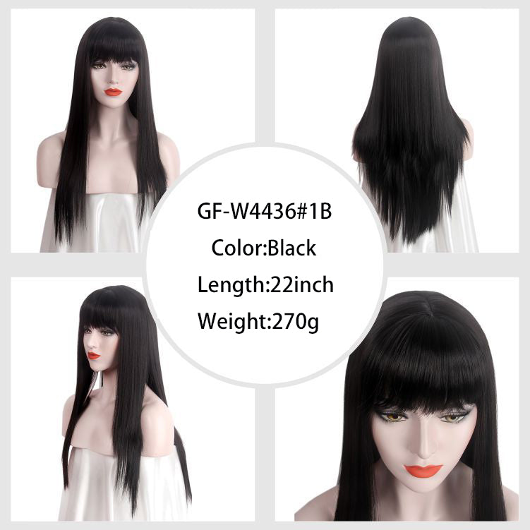 Long Blonde Wig For Woman Kanekalon Synthetic Hair Wigs