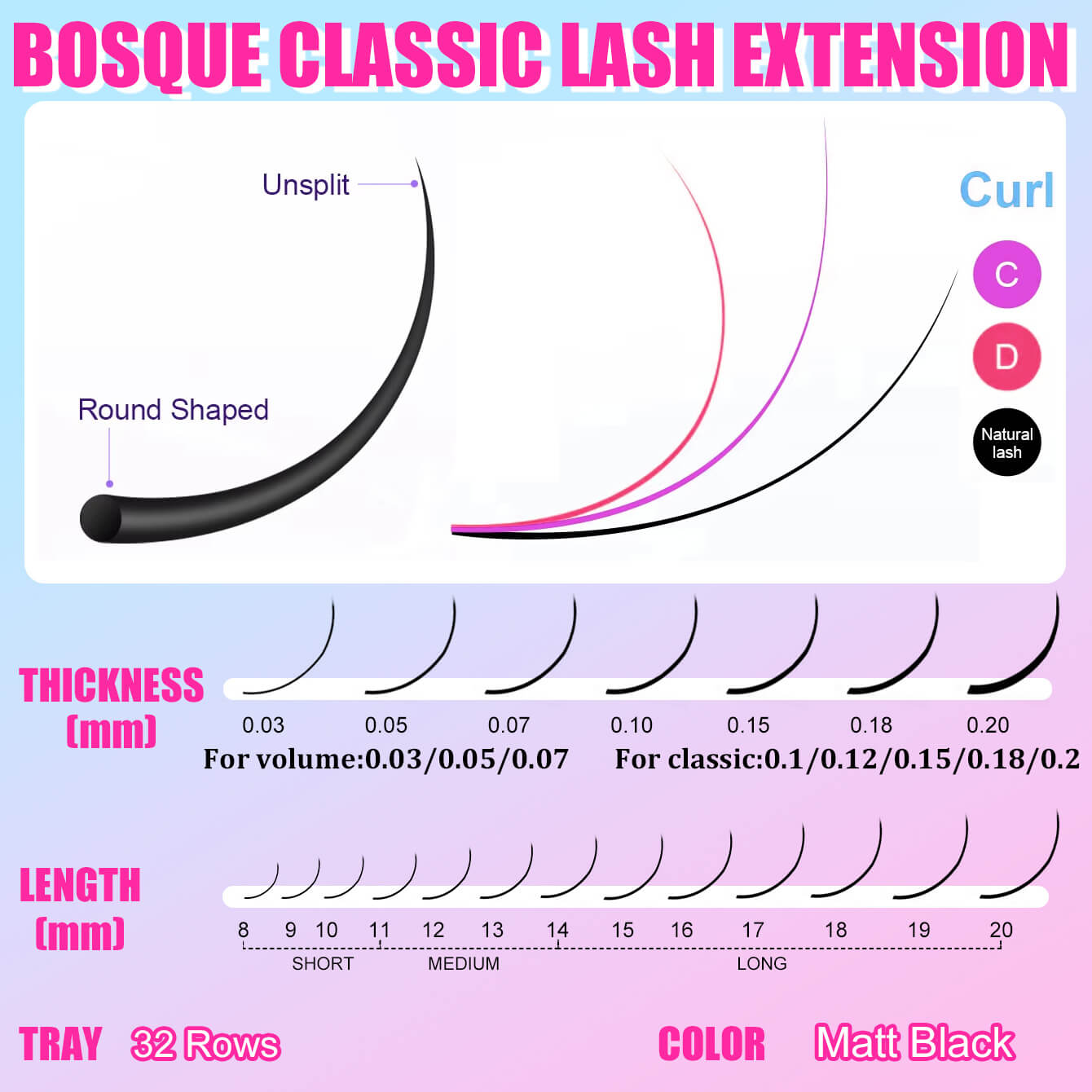 32Rows Classic Lashes
