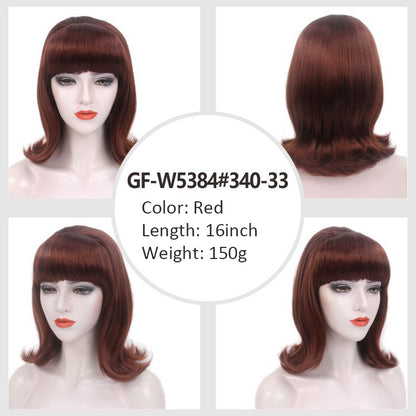 Wig wig cap auburn beehive wig