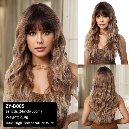 Cosplay American Pickup Wig Yin and Yang Two-color Fake Hair
