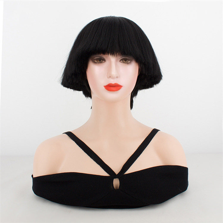 Lady Gaga Bobble Head Bowl hair cut Wig Independent Station High Temperature hair