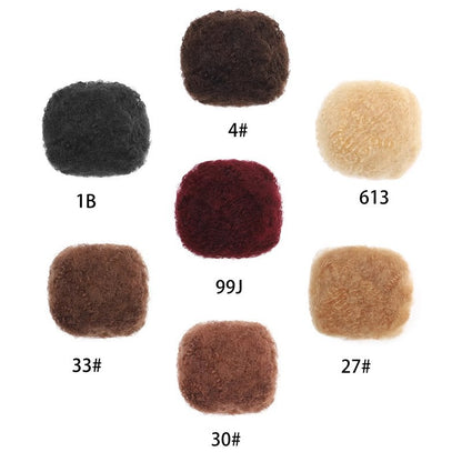 Reggae Dirty Braids Dirty Braider Staking Wig Accessories Real Hair Pompom Hair Bags Afro Kinky Bulk