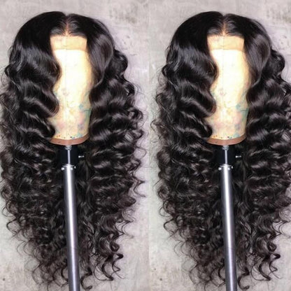 100% Brazilian Raw Human Hair Wig 13X4 Lace Frontal Wigs