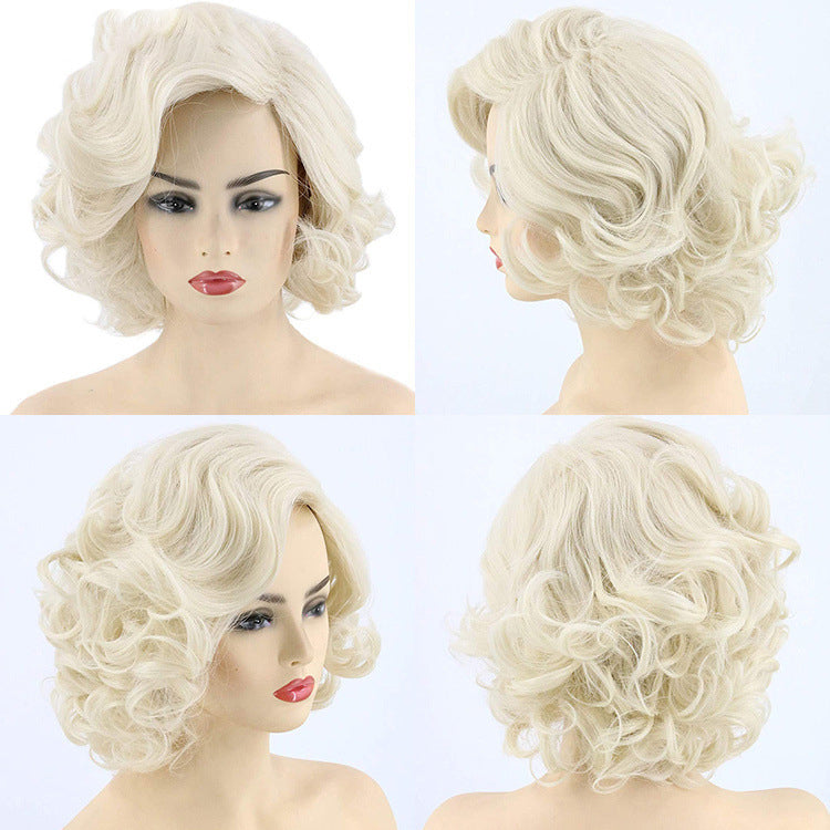 marilynmonroewig UK Amazon gold retro black brown Marilyn Monroe wig female