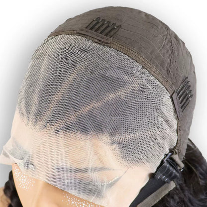 Afro Braid Loose Wig 13*4 Lace 100% Human Hair Wig Curly Hair
