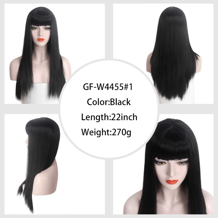 Long Blonde Wig For Woman Kanekalon Synthetic Hair Wigs