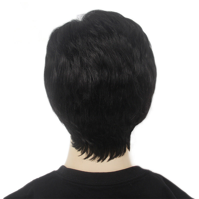 Wig Hand Hook Front Lace Black Simulation Human Hair Chemical Fiber Wig
