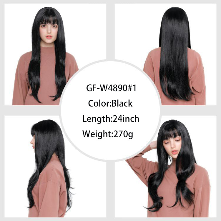 Long Blonde Wig For Woman Kanekalon Synthetic Hair Wigs