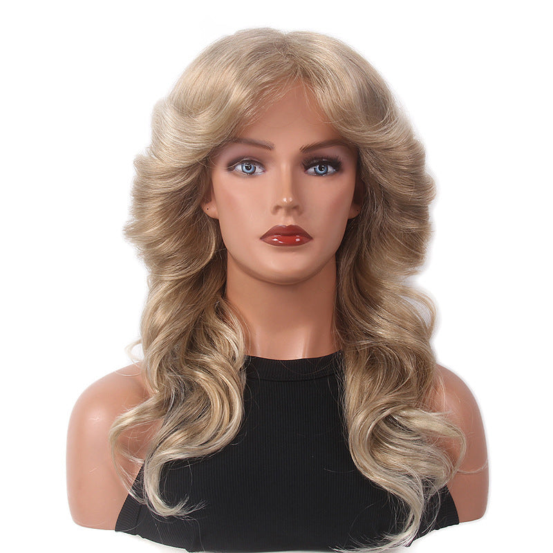 Christmas Wigs in Europe and the United States Across the Border 70s Retro Halloween Dress up Wig Female