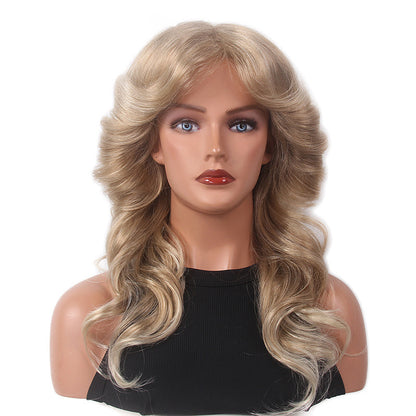 Christmas Wigs in Europe and the United States Across the Border 70s Retro Halloween Dress up Wig Female