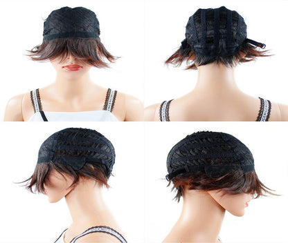 Hot Models High Temperature Hair Synthetic Wig Ladies Fluffy Short Hair Cosplay Wig