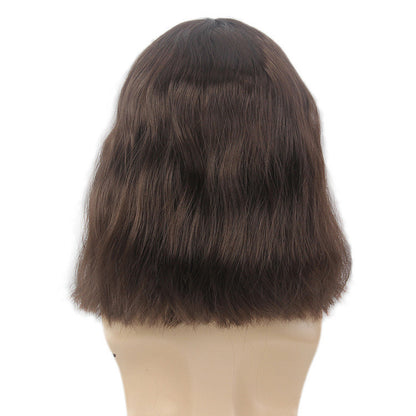 70's Rock Disco Men's Performance Wig Middle Parting Male Synthetic Fiber Wig