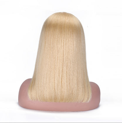 Straight Bob Wig 613 Blonde Human Hair 13x4 Lace Front Natural Looking Short Wig 200% Density BOSQUE Beauty