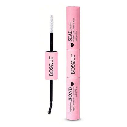BOSQUE Beauty Double Ended Eyelash Glue Waterproof Long Lasting Quick Drying Clump Free Hypoallergenic Non Irritating Easy for Beginners Essential for Daily Wear Wedding and Travel