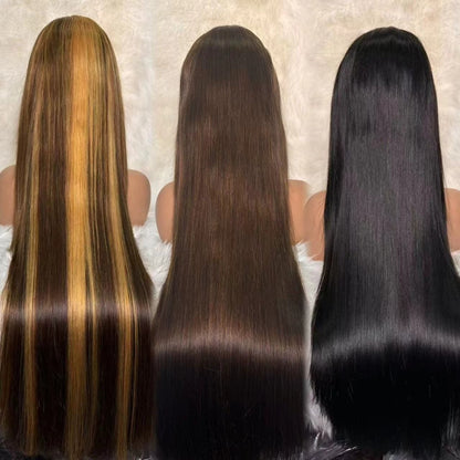 SDD 13x4 Frontal Lace Super Double Drawn Long Inch 100% Real Hair