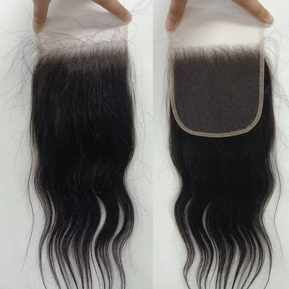 5*5 HD Lace Closure Invisible Tiny Single Knot Pre-Plucked Baby Hair Virgin Straight Hair BOSQUE Beauty
