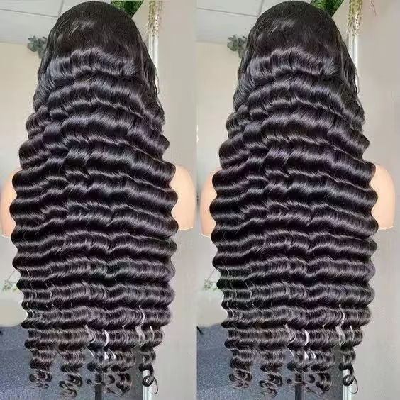 200% High Density 13x4 Lace Front Wig Deep Wave Human Hair Brown Pre Plucked HD Lace Glueless BOSQUE Beauty