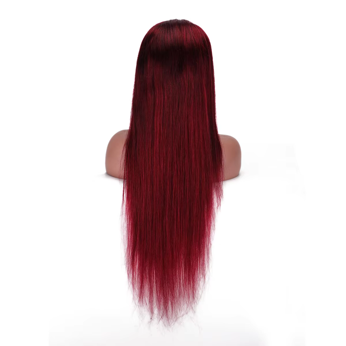 Burgundy Straight Human Hair Lace Front Wig 13x4 200% Density Long Hair Pre Plucked HD Lace Glueless BOSQUE Beauty