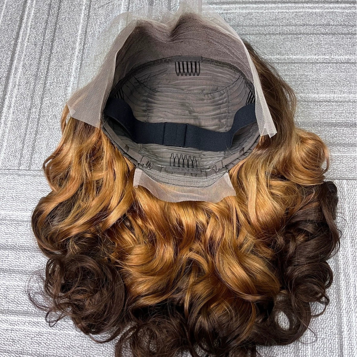 Wig 13 * 4 Loose Bouncy Black Ladies Color Big Wave Long Curly Hair Head Covering Real Hair