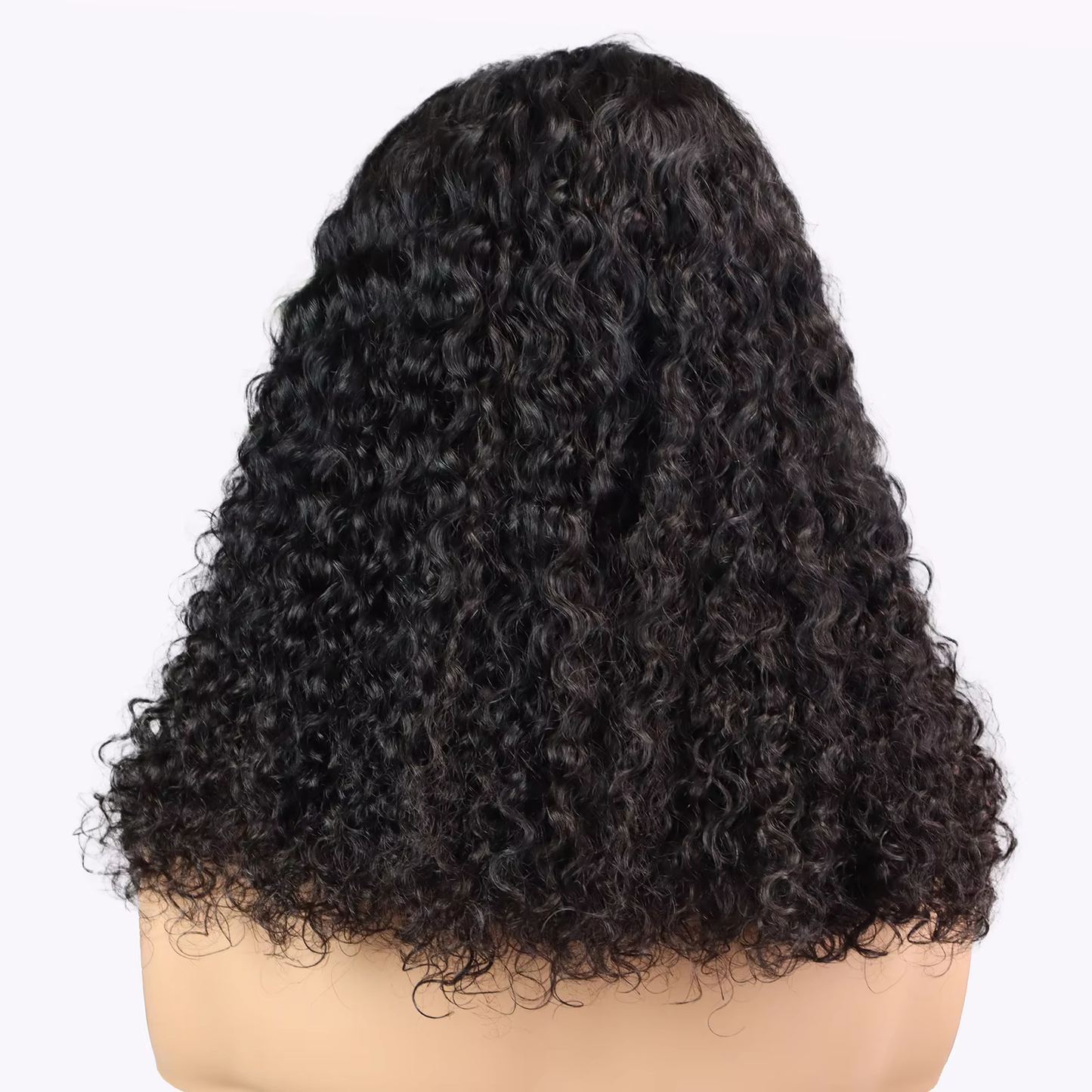 200% Density Short Curly Wig Human Hair 13x4 HD Lace Closure Pixie Style Natural Black BOSQUE Beauty