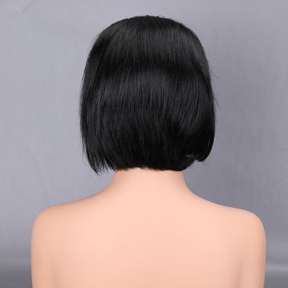 13x4 Lace Frontal Human Hair Wig 200% Density Short Curly Bob Pre Plucked & Bleached Knots BOSQUE Beauty