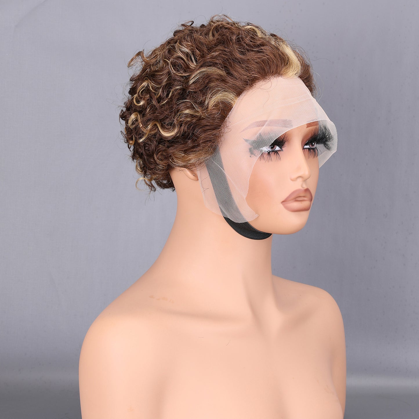 13x4 Lace Front Wig Human Hair 200% Density Short Bob Pre Plucked Bleached Knots Brown BOSQUE Beauty