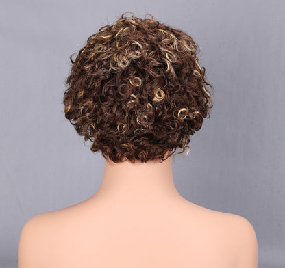 13x4 Lace Front Wig Human Hair 200% Density Short Bob Pre Plucked Bleached Knots Brown BOSQUE Beauty