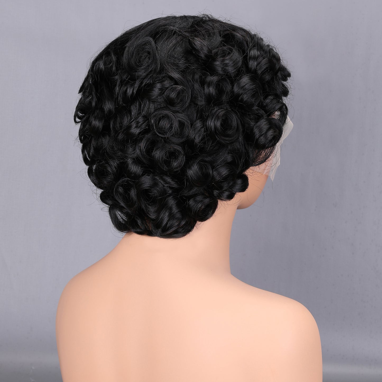 13x4 Lace Frontal Human Hair Bob Wig 200% Density Short Curly Bleached Knots Natural Black Heat Resistant BOSQUE Beauty