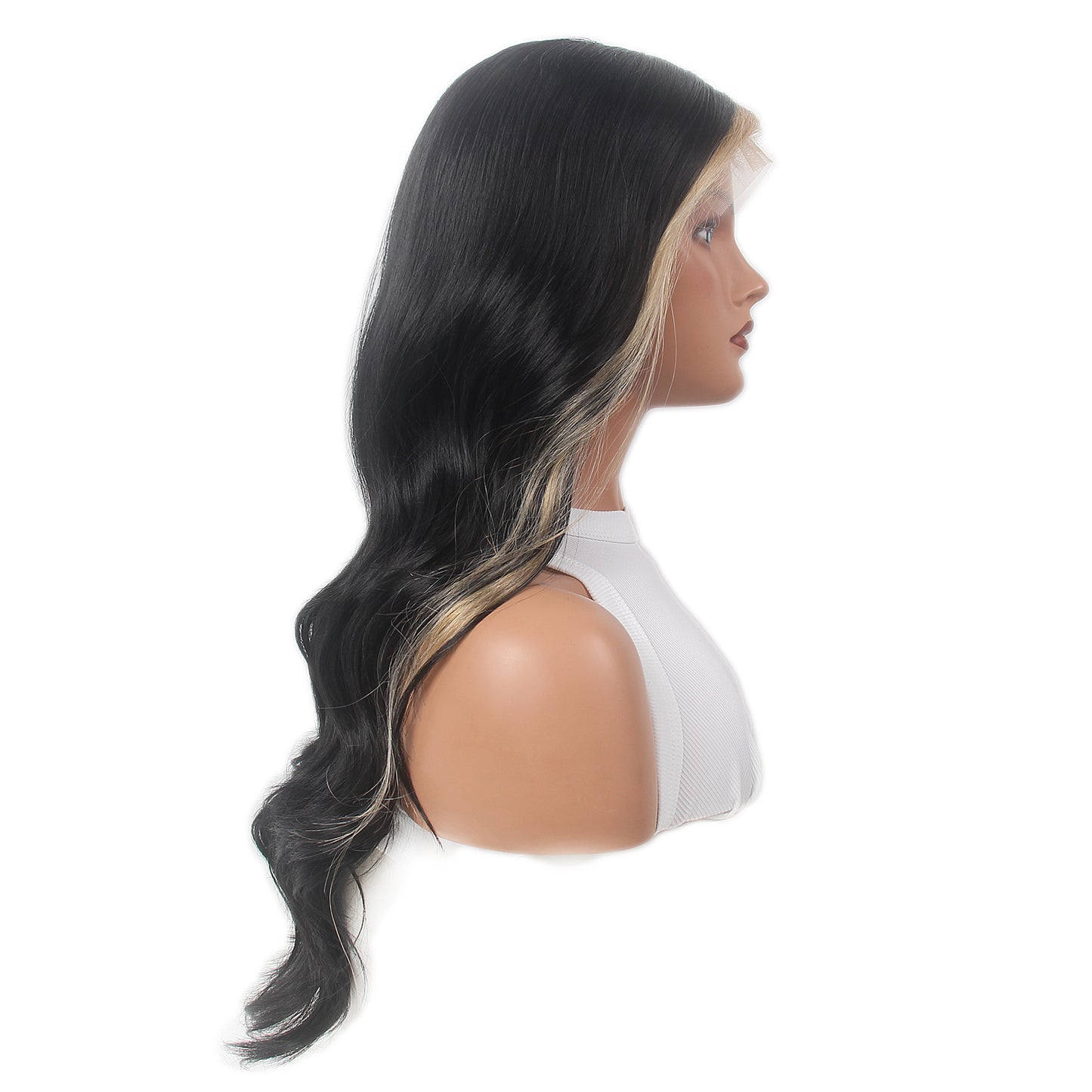 BLack Women Lace Front Natural Wave Synthetic Wigs Lace Curly Wigs
