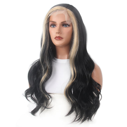 BLack Women Lace Front Natural Wave Synthetic Wigs Lace Curly Wigs