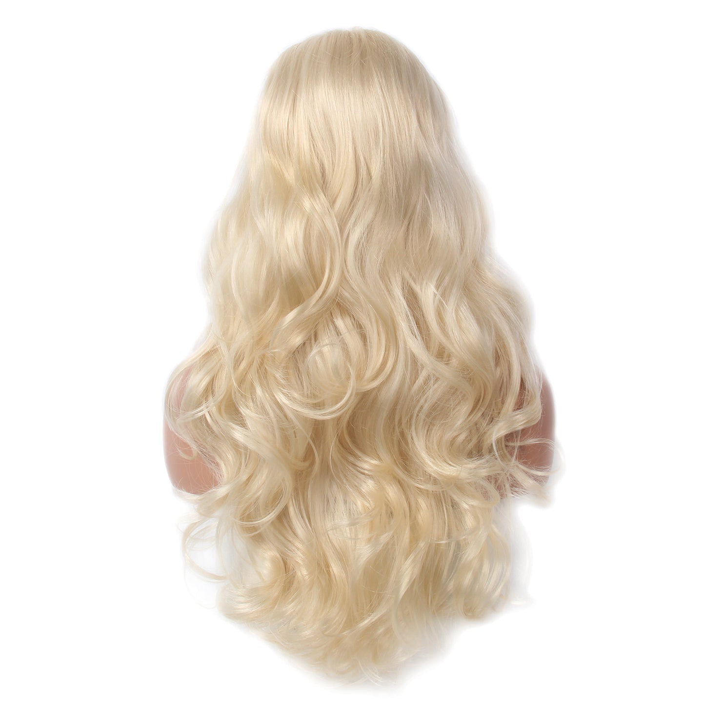 Natural Wave Long Blonde Women Lace Front Synthetic Wigs