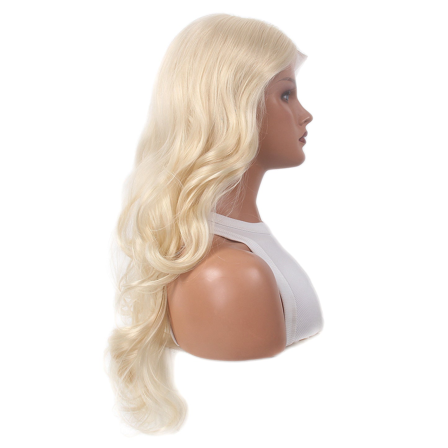 Natural Wave Long Blonde Women Lace Front Synthetic Wigs