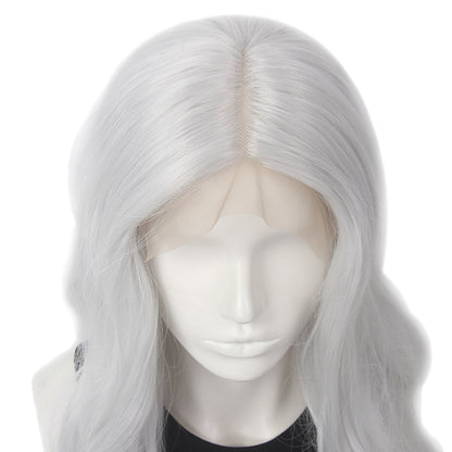 Lace Front Natural Wave Synthetic Women Wigs 180 Density Middle Part Hair 30inch