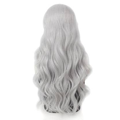 Lace Front Natural Wave Synthetic Women Wigs 180 Density Middle Part Hair 30inch
