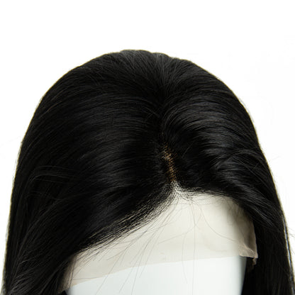 Blac Lace Front Wigs Straight Front Wigs 13*3 inch Pre-Plucked Lace Synthetic Wigs