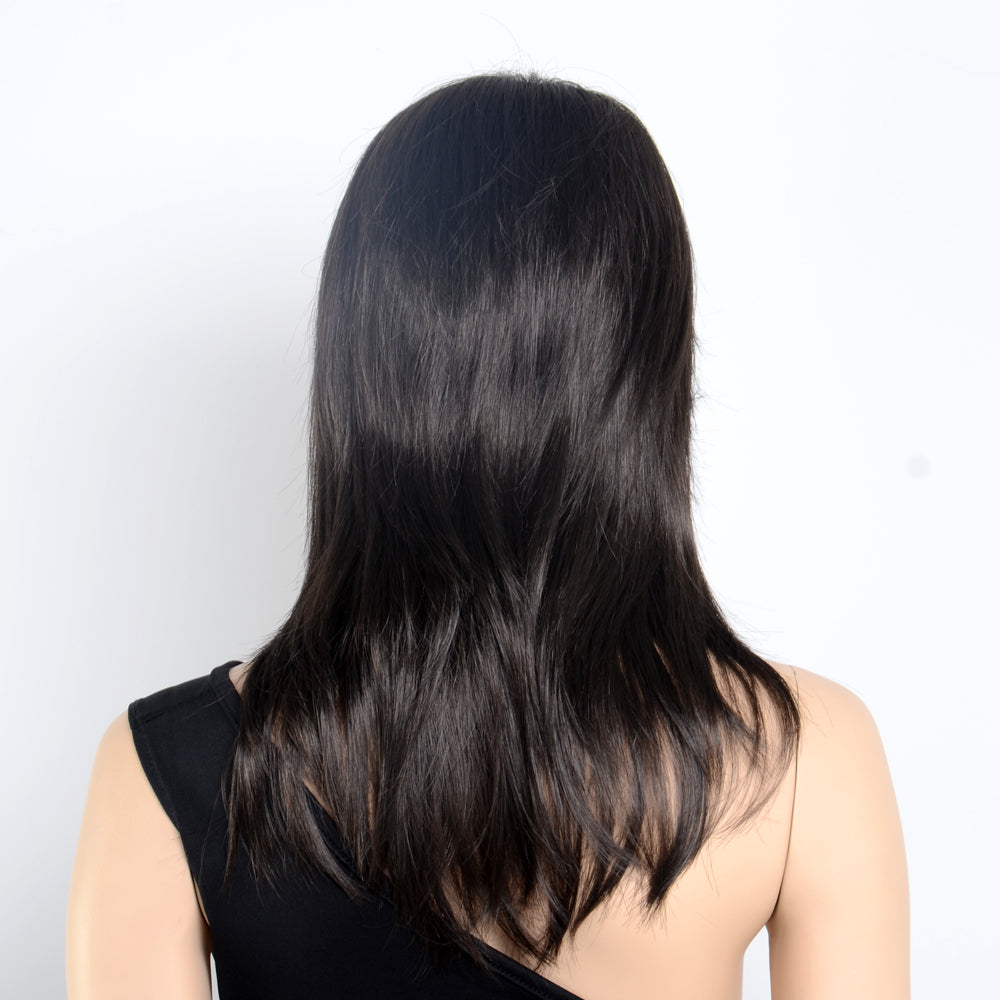 Long Straight Layer Women Wigs Wavy Wig with Bangs for Women Cosplay, Halloween, Everyday Use