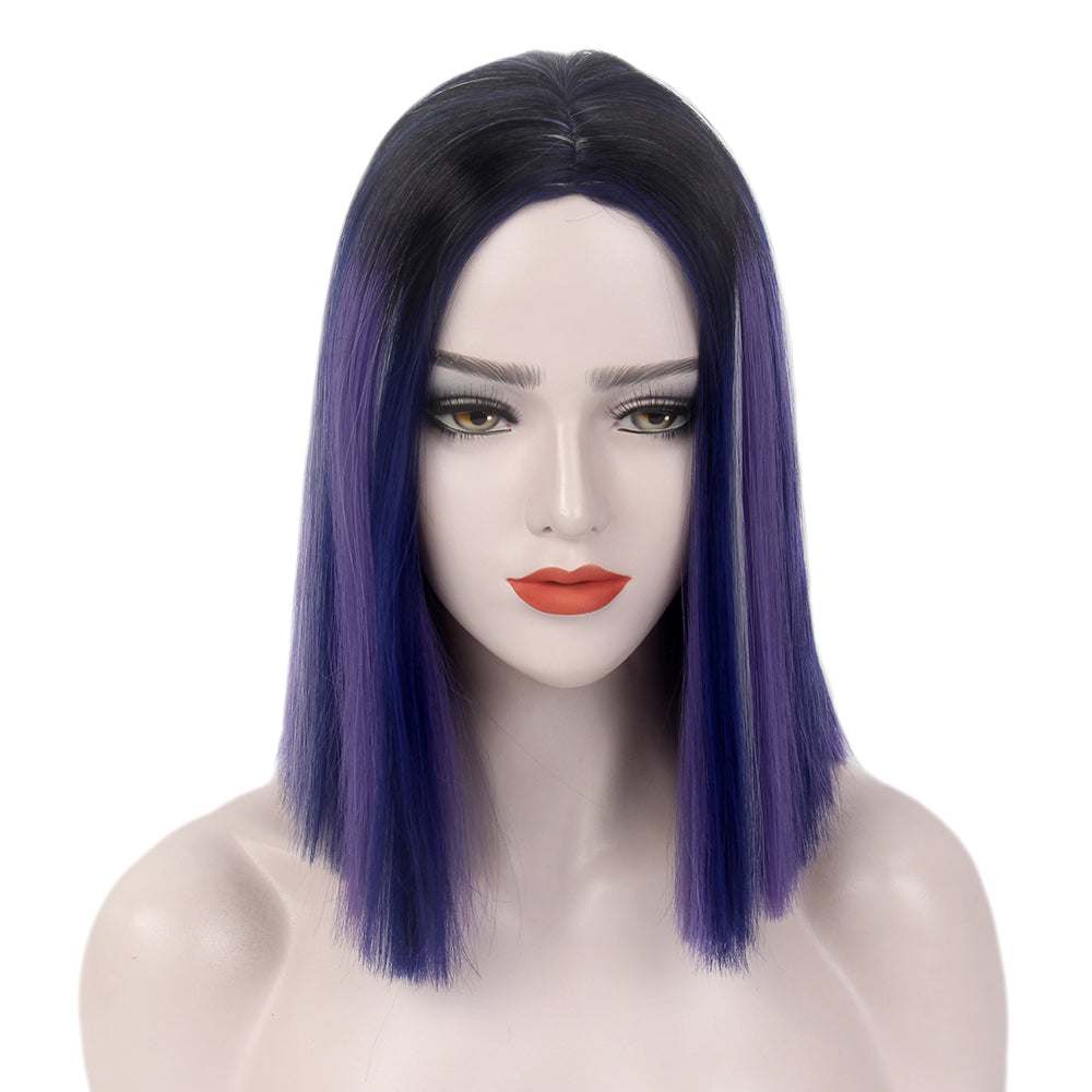 Bob Wigs Short Straight Middle Part Synthetic Hair for Women