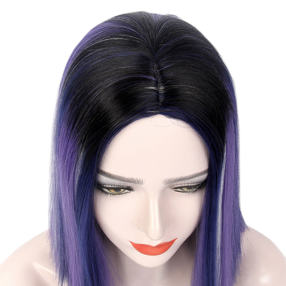 Bob Wigs Short Straight Middle Part Synthetic Hair for Women