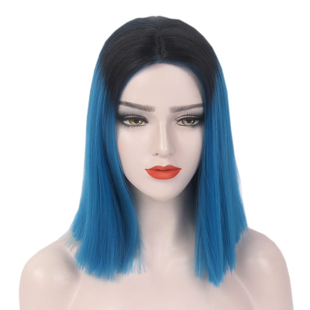 Bob Wigs Short Straight Middle Part Synthetic Hair for Women Comfortable Fit Stylish Design