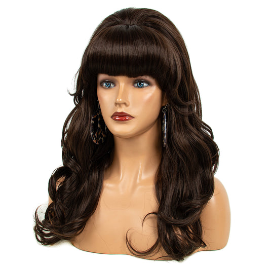 Peluca de mujer de los años 60 y 50, estilo pin-up, para disfraz, cosplay y fiesta. 