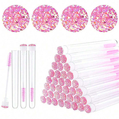 Beautiful crystal eyelash brush
