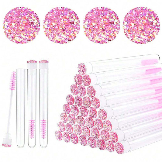 Beautiful crystal eyelash brush
