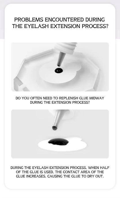 Wholesale One Hundred Small Cup of Glue Comfortable Disposable Rubber Ring Cup and Eyelash Extension Rubber Cup