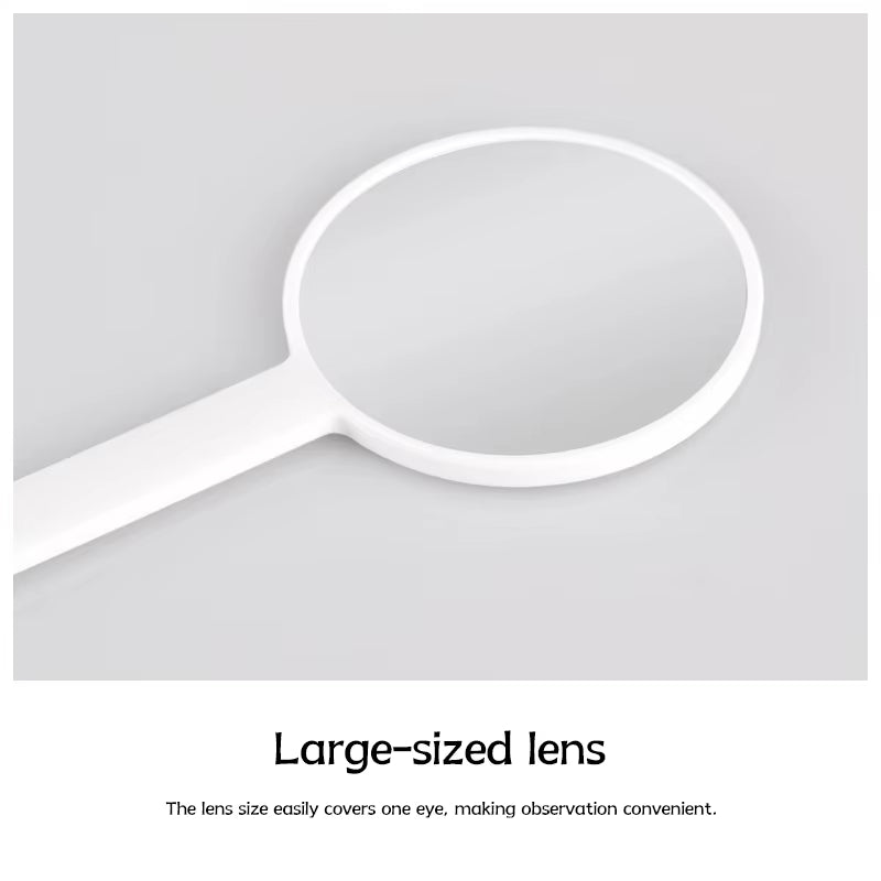 Eyelash White and Round Observation Mirror High-Quality White Round Eyelash Observation Mirror for Detailed Inspection