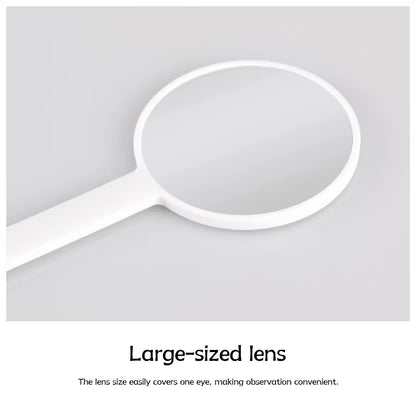 Eyelash White and Round Observation Mirror High-Quality White Round Eyelash Observation Mirror for Detailed Inspection