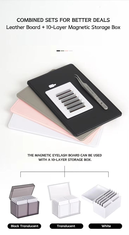Eyelash Sheet Plastic Self-owned Brand Eyelash Board, Eyelash Extension Tile Tray, Magnetic Eyelash Tile