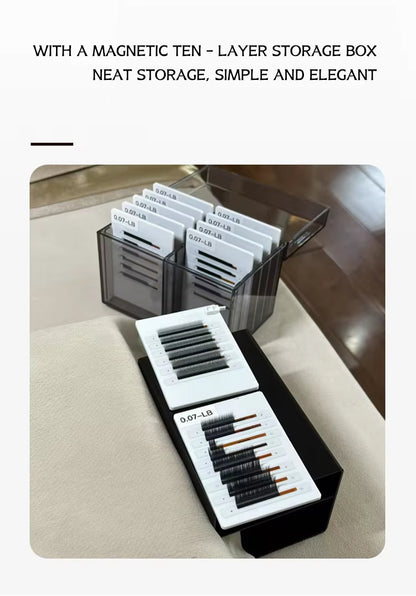 Twelve Per Box False Eyelash Display Board Magnetic Black Eyelash Board Eyelash Grafting Hair Extension Table